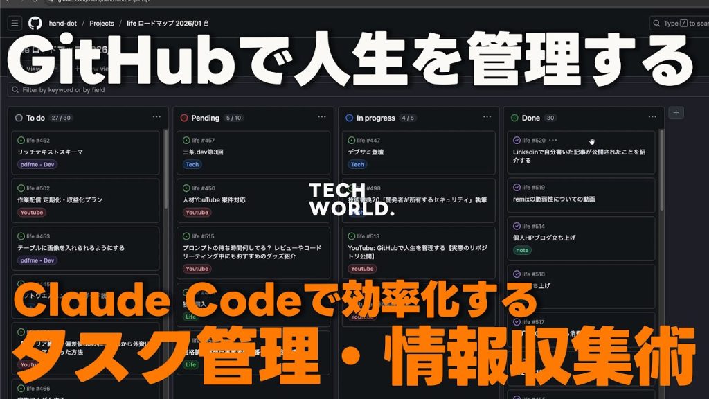 【Notion脱却】外資ITエンジニアが実践するGitHubで人生を管理する方法
