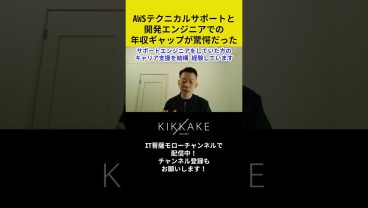 AWSテクニカルサポートと開発エンジニアでの年収ギャップが驚愕だった #エンジニア転職 #モロー