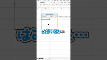 長い文章を一瞬で枠に収める方法  #Excel #PC #仕事術  #便利機能 #時短術  #Sky株式会社 #shorts