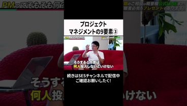 プロジェクトマネジメントの9要素③ #ses  #エンジニア #転職