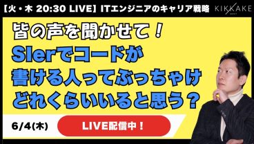 【エンジニア大集合！】みんなはどう思う？Slerでコードが書けるエンジニアってぶっちゃけどれくらいいると思う？