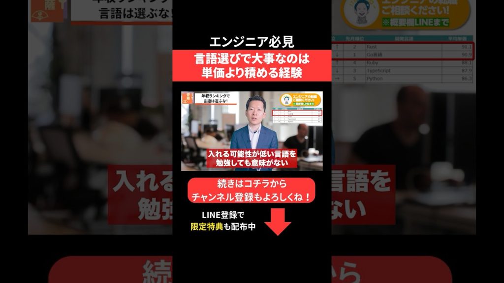 言語選びで大事なのは単価より積める経験✨ #エンジニア転職 #モロー
