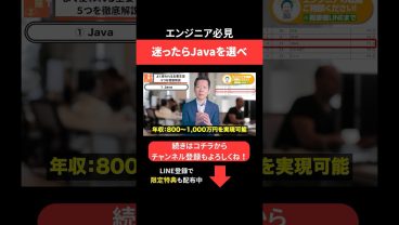 迷ったらJavaを選べ #エンジニア転職 #モロー