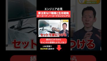 要注意なIT職種と生存戦略🌐ローコード・ノーコードエンジニア② #エンジニア転職 #モロー