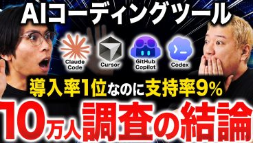Claude Code・Cursor・Copilot・Codex——10万人超の調査が出した「勝者」と「敗者」