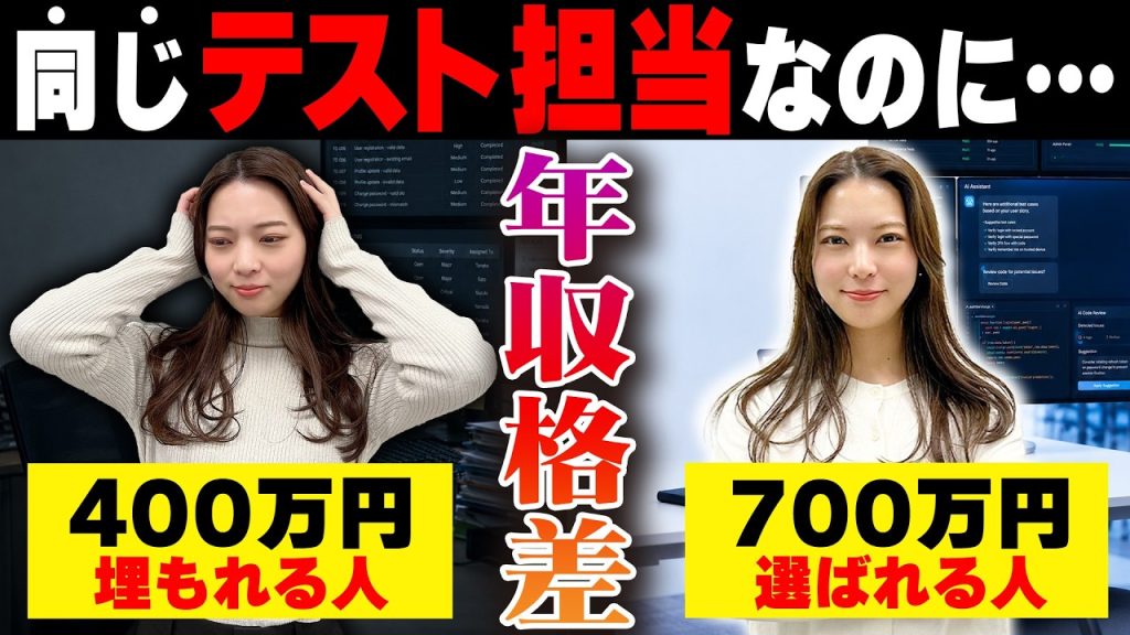 【ITエンジニア】なぜAI時代にテスト担当の若手は「詰む人」と「稼げる人」に分かれるのか？