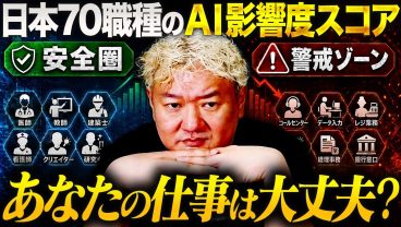 日本70職種のAI影響度スコア発表——あなたの仕事は「代替」か「共存」か