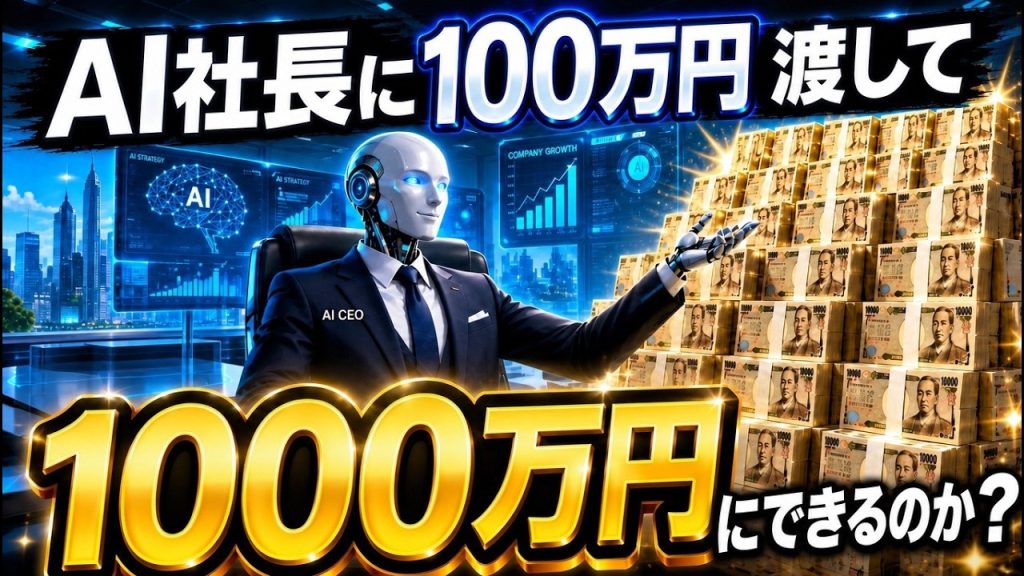 【ガチ検証】社長もAI。人間ゼロの会社に100万円託した結果が…【Claude / OpenClaw】
