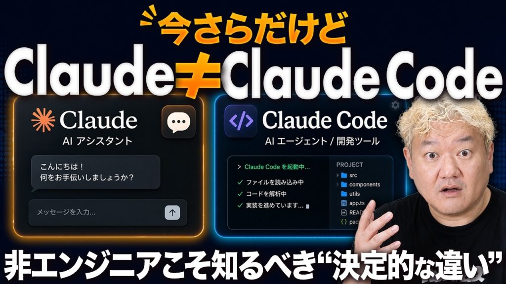 Claude vs Claude Code｜非エンジニアが知っておくべき“2つのAI道具”の使い分け