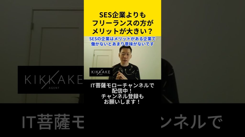 SES企業よりもフリーランスの方がメリットが大きい？ #エンジニア転職 #モロー