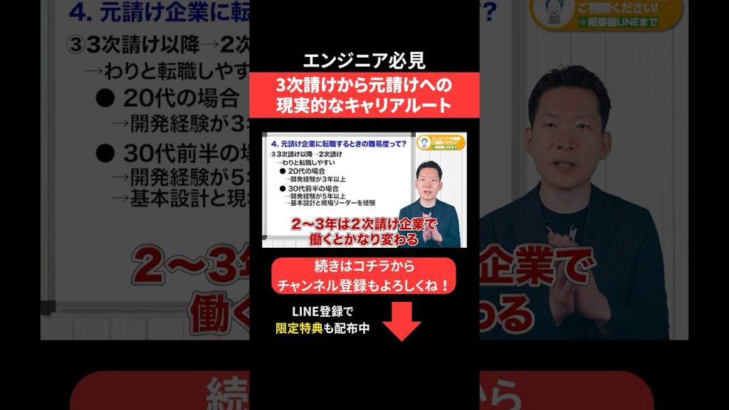 3次請けから元請けへの現実的なキャリアルート #エンジニア転職 #モロー