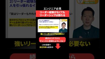 リーダー経験がなくてもリーダーシップは語れる #エンジニア転職 #モロー