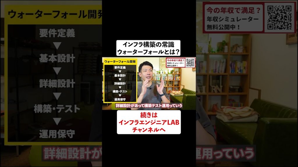 インフラ構築の常識。ウォーターフォールとは？ #shorts