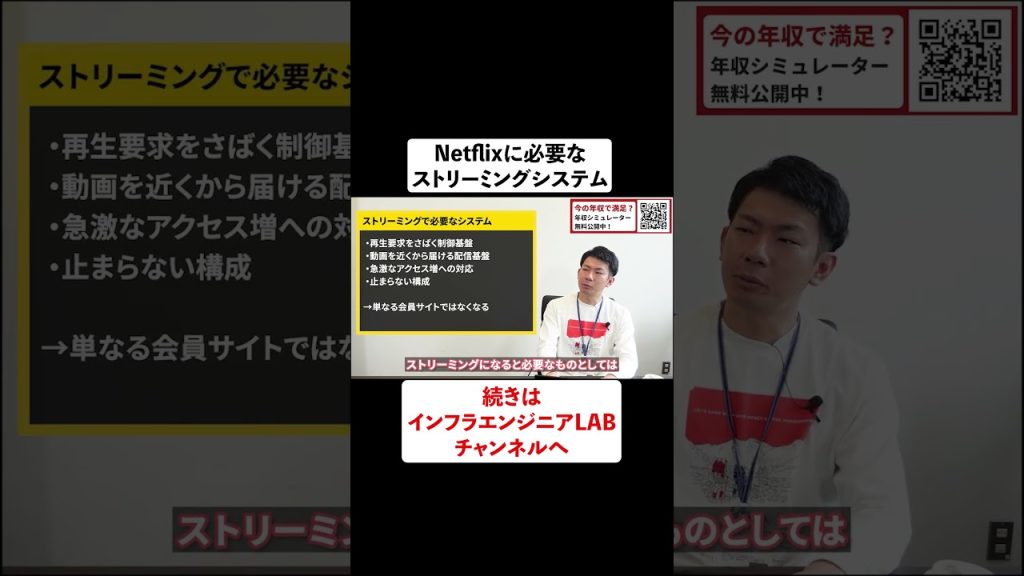 Netflixに必要なストリーミングシステムとは #shorts