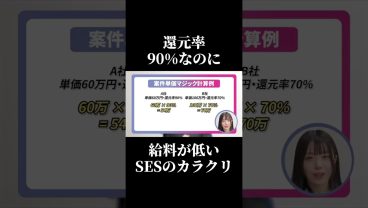 【衝撃暴露】還元率90%なのに給料が低いSESのヤバいカラクリ #SESエンジニア #SES #IT業界 #アイドルシステム #高還元