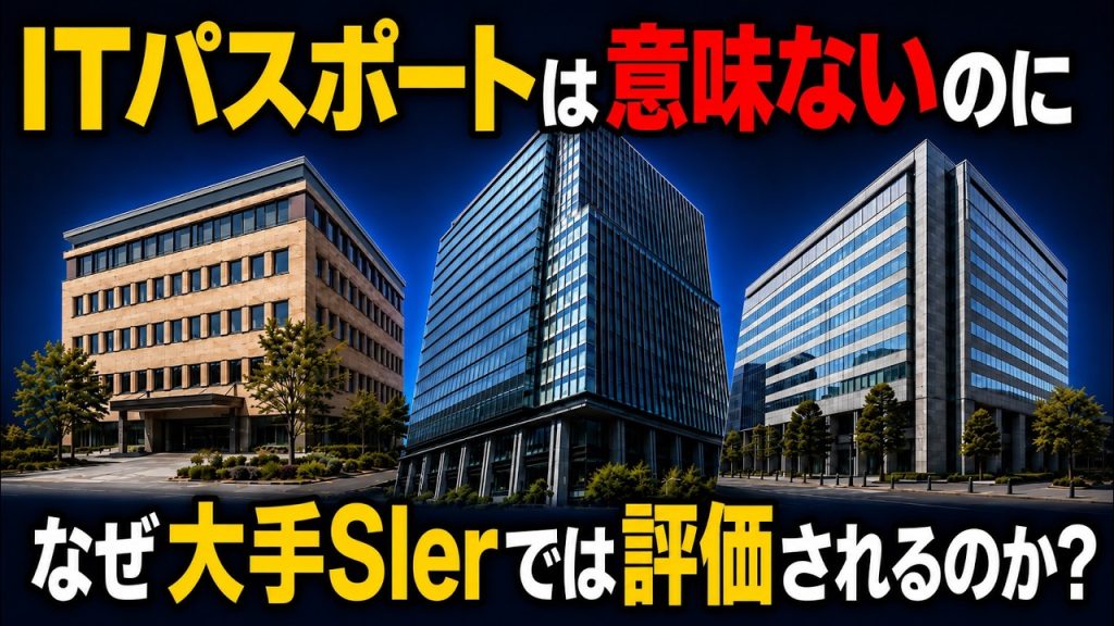 【ITパスポートは意味ない？】大手SIer8社を調べたら「採用ではIT資格不要、入社後は評価」という矛盾がありました