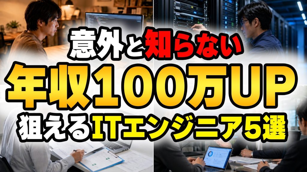 【SES転職】「運用監視・保守」扱いでも年収500万超え？過小評価されているITエンジニア5人を査定