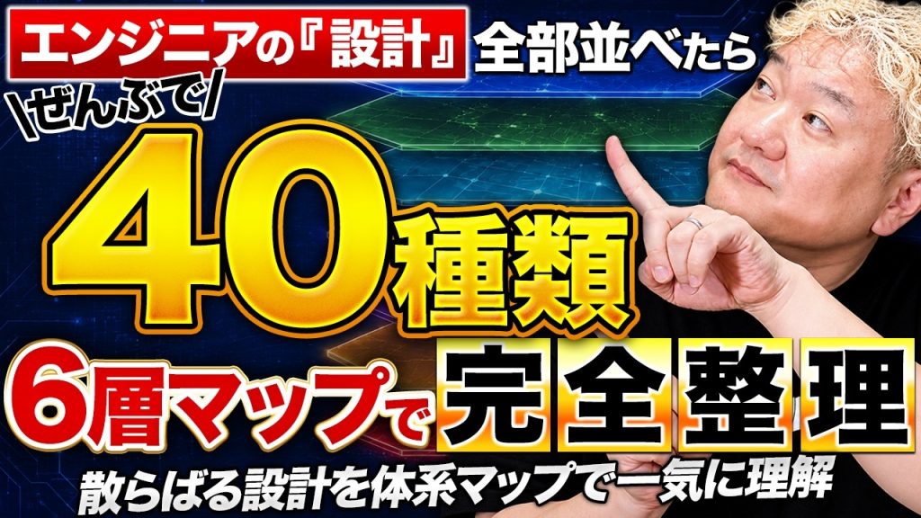 エンジニアの「設計」を全部並べたら40種類あった｜6層マップで完全整理