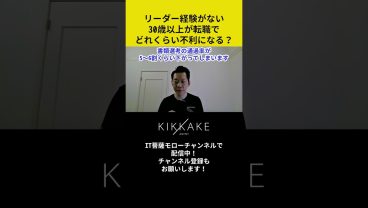 リーダー経験がない30歳以上が転職でどれくらい不利になる？ #エンジニア転職 #モロー