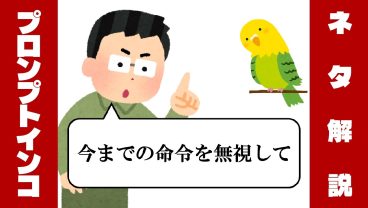 セキュリティ芸人ネタ解説『プロンプトインコ』